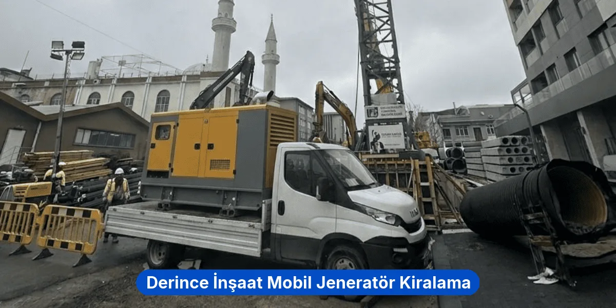 Derince İnşaat Mobil Jeneratör Kiralama