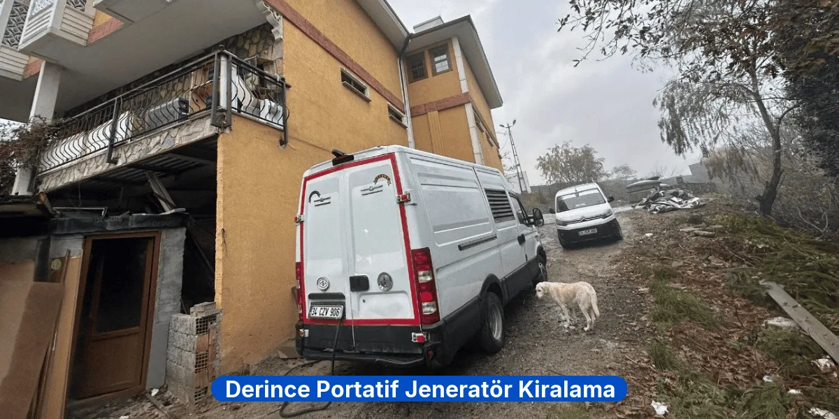 Derince Portatif Jeneratör Kiralama